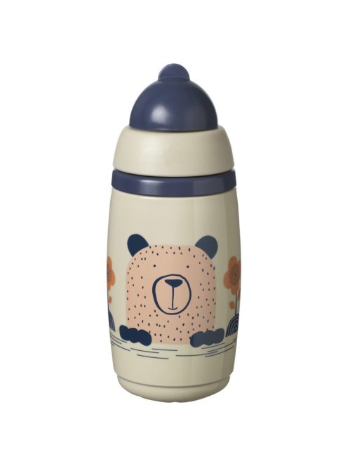 Tommee Tippee Superstar insulated straw szívószálas hőtartó pohár, drapp, 266ml