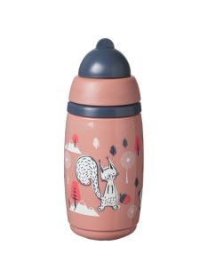   Tommee Tippee Superstar insulated straw szívószálas hőtartó pohár, rózsaszín, 266 ml
