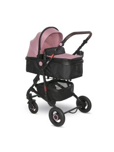   Lorelli Alba multifunkciós babakocsi + adapter - Premium Pink