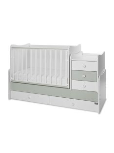   Lorelli Maxi Plus kombi ágy 70x160 - Milky & Milky Green ÚJ