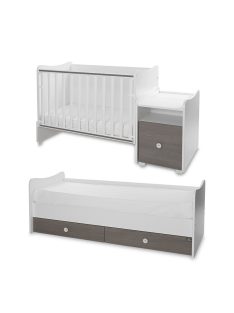 Lorelli Trend PLUS kombi ágy 70x165 - White & Caffe ÚJ