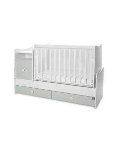   Lorelli Trend PLUS kombi ágy 70x165 - White & Milky Green ÚJ