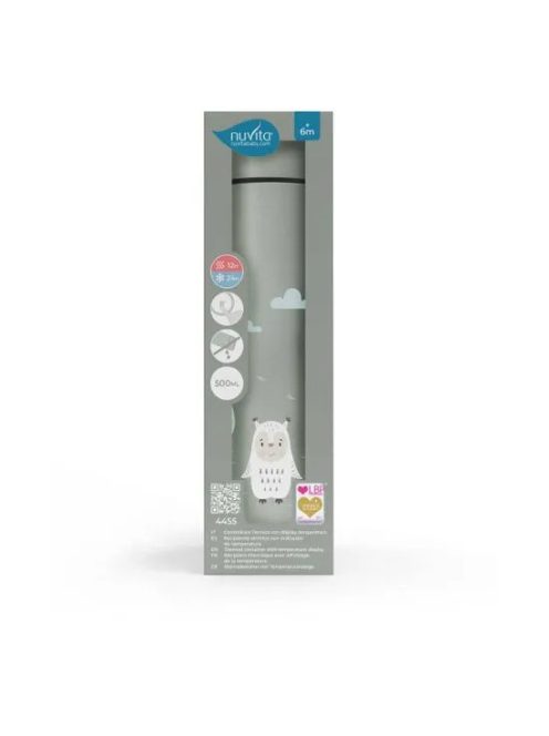Nuvita termosz digitális hőmérséklet kijelzővel 500ml - Sage Green - 4455