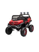 Chipolino Off Road Mercedes UNIMOG elektromos autó bőr üléssel - red