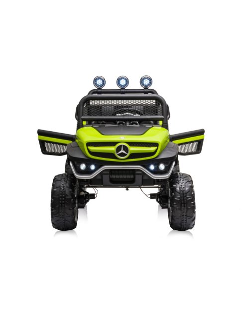 Chipolino Off Road Mercedes UNIMOG elektromos autó bőr üléssel - green