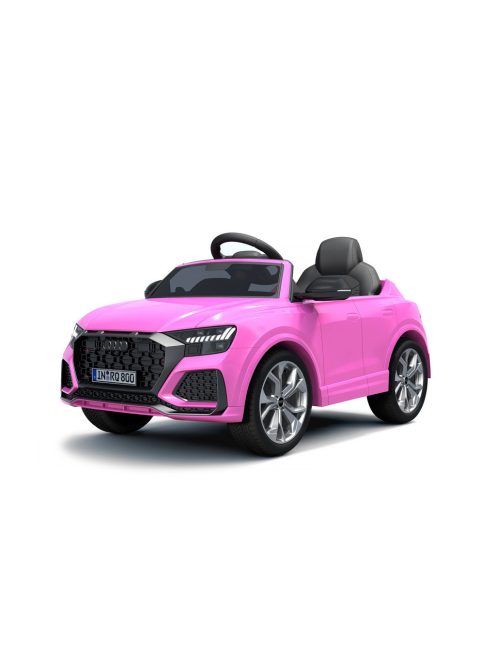 Chipolino Audi RS Q8 elektromos autó bőr üléssel - pink