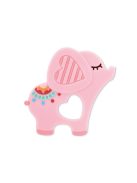 Baby Care szilikon rágóka - Еlephant Lucky Pink