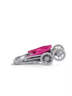 Chipolino Alice játék babakocsi - Grey/Pink linen