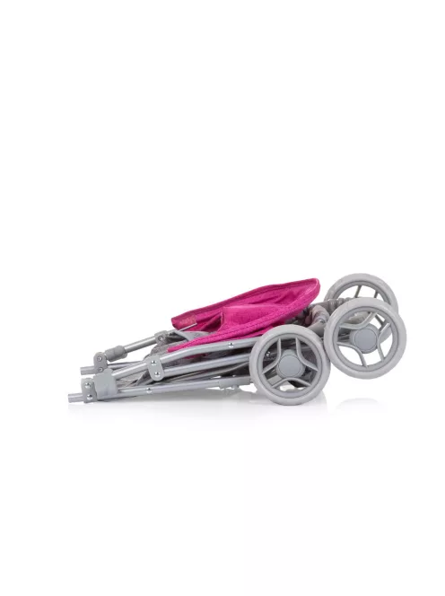 Chipolino Alice játék babakocsi - Grey/Pink linen