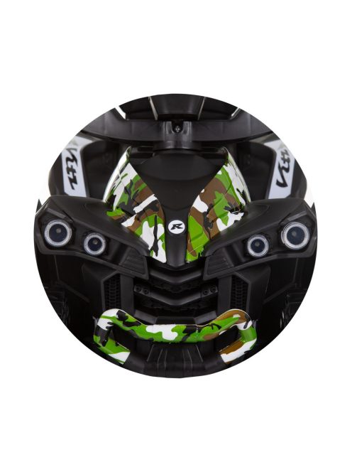 Chipolino ATV bébitaxi tolókarral és kupolával - white/green