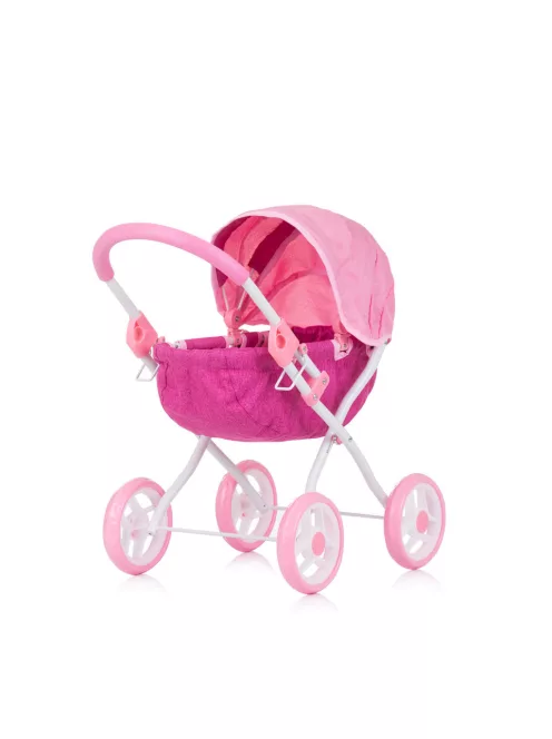 Chipolino Daisy játék babakocsi - Pink linen