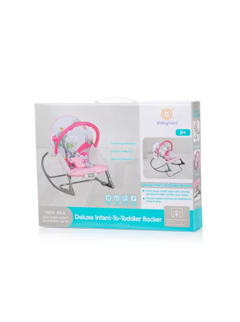 Chipolino Melody zenélő pihenőszék - Pink