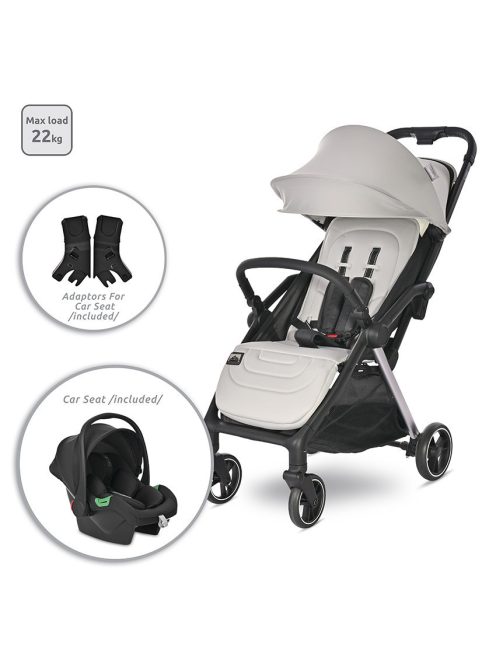 Lorelli Loret Travel system babakocsi - Grey Jasper