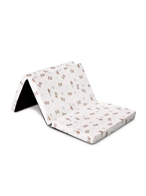 Lorelli összehajtható matrac 60x120x5 - Bear And Pillow Beige