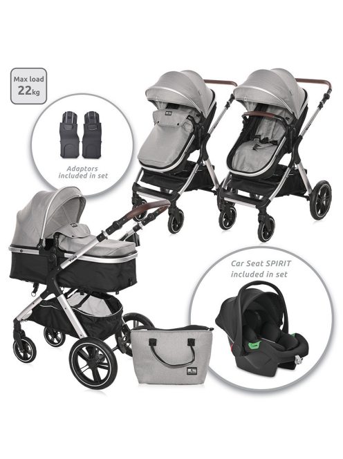 Lorelli Viola Set multifunkciós babakocsi - Opaline Grey