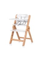 Chipolino Cacao 2az1-ben fa etetőszék - White wood