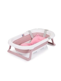   Chipolino Isla összecsukható kád hálós babatartóval 81 cm - Pink