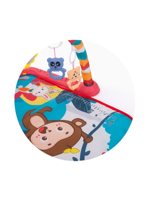 Chipolino Monkey projektoros játszószőnyeg - Red