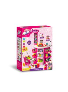   Chipolino Supermarket játékszett bevásárlókocsival - rózsaszín