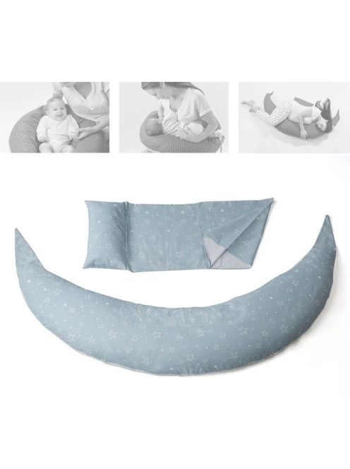 Nuvita Dreamwizard terhességi és szoptatós párna - Gray Star - 7100