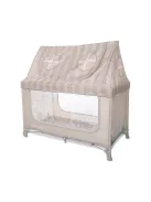 Lorelli Sweet Home 2, multifunkciós utazóágy tetővel - Beige