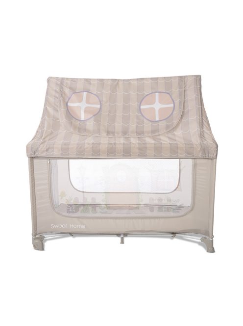 Lorelli Sweet Home 2, multifunkciós utazóágy tetővel - Beige