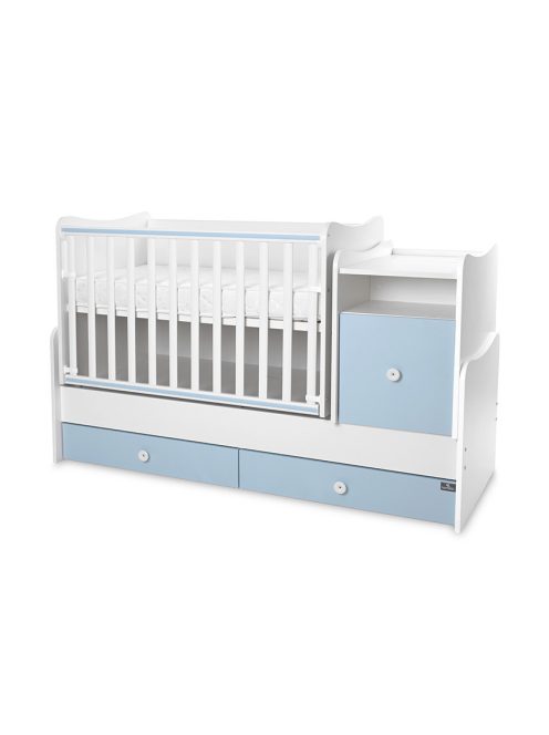 Lorelli Trend PLUS kombi ágy 70x165 - White Baby Blue