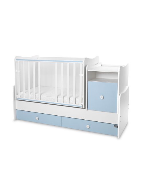 Lorelli Trend PLUS kombi ágy 70x165 - White Baby Blue