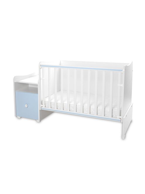 Lorelli Trend PLUS kombi ágy 70x165 - White Baby Blue