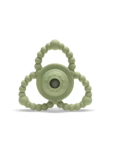   Lorelli Természetes szilikon csörgő-rágóka - Fresh Green