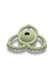   Lorelli Természetes szilikon csörgő-rágóka - Fresh Green