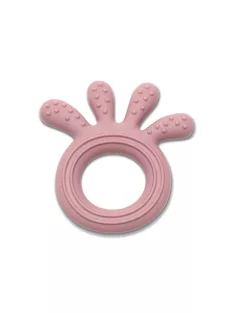 Lorelli Polip természetes szilikon rágóka - Deep Pink