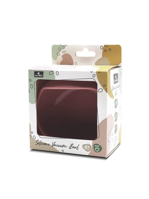 Lorelli szilikon tál tapadókoronggal - Deep Pink