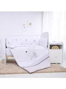   Lorelli ágynemű garnitúra Trend kombi ágyhoz, Little Rabbits Grey