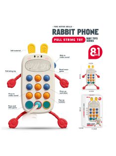   Chipolino 8az1-ben zsinorós készségfejlesztő játék, telefon