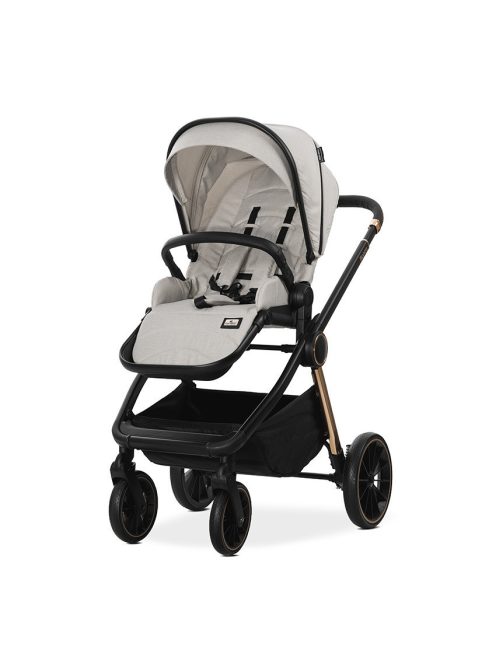 Lorelli Bianca 3az1-ben újszülött babakocsi Lorelli Aria Luxe hordozóval - Beige (2 doboz)