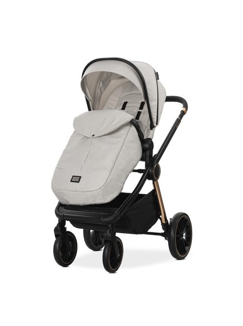 Lorelli Bianca 3az1-ben újszülött babakocsi Lorelli Aria Luxe hordozóval - Beige (2 doboz)