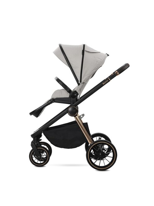 Lorelli Bianca 3az1-ben újszülött babakocsi Lorelli Aria Luxe hordozóval - Beige (2 doboz)