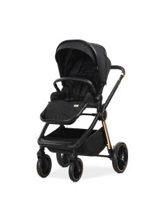   Lorelli Bianca 3az1-ben újszülött babakocsi Lorelli Aria Luxe hordozóval - Black (2 doboz)