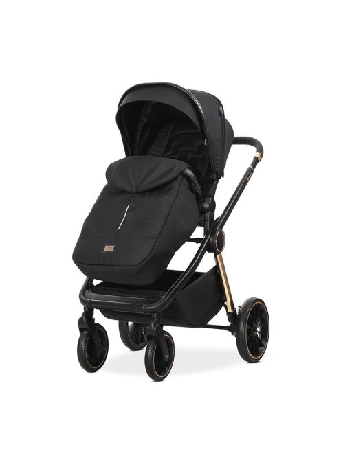 Lorelli Bianca 3az1-ben újszülött babakocsi Lorelli Aria Luxe hordozóval - Black (2 doboz)