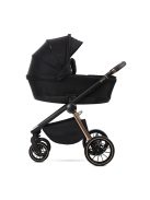 Lorelli Bianca 3az1-ben újszülött babakocsi Lorelli Aria Luxe hordozóval - Black (2 doboz)