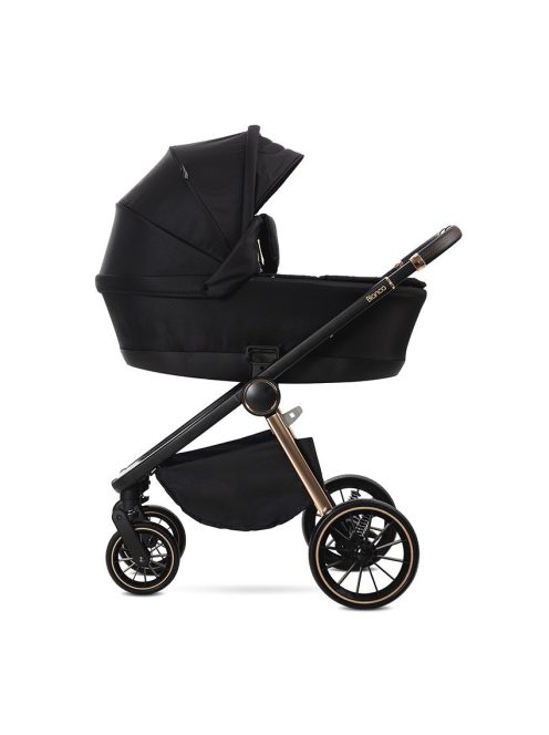 Lorelli Bianca 3az1-ben újszülött babakocsi Lorelli Aria Luxe hordozóval - Black (2 doboz)