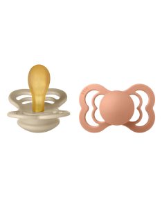 BIBS Supreme cumi 2-es szett, (Vanília/Barack), 6-36 hó