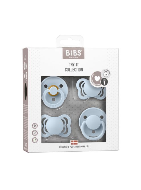 BIBS Try-it Cumi 4 db-os kollekció, pasztellkék