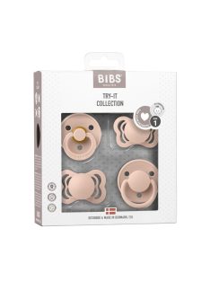 BIBS Try-it Cumi 4 db-os kollekció, púderrózsaszín