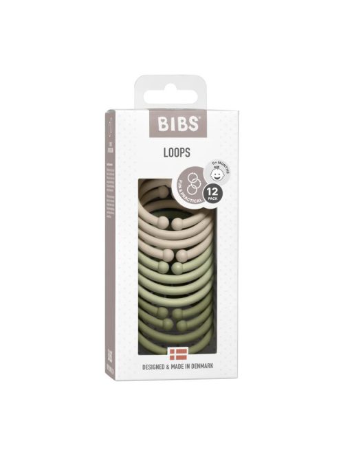 BIBS Karikák, (Vanília - zsálya - olivazöld)
