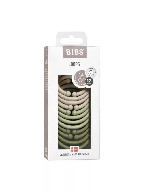 BIBS Karikák, (Vanília - zsálya - olivazöld)