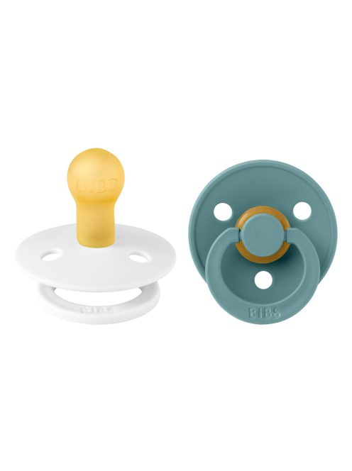 BIBS Colour 2-es szett, (Óceán/Hófehér), 0-6 hó