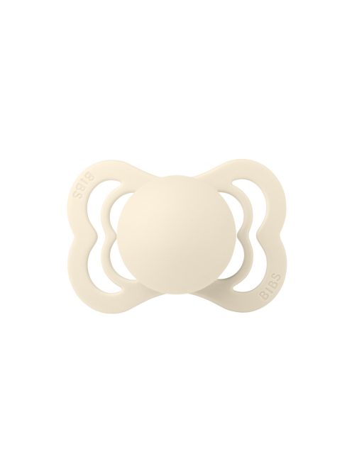 BIBS Supreme cumi, krémfehér, szilikon, 0-6 hó