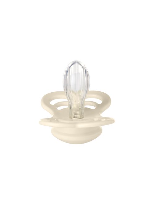 BIBS Supreme cumi, krémfehér, szilikon, 6-36 hó